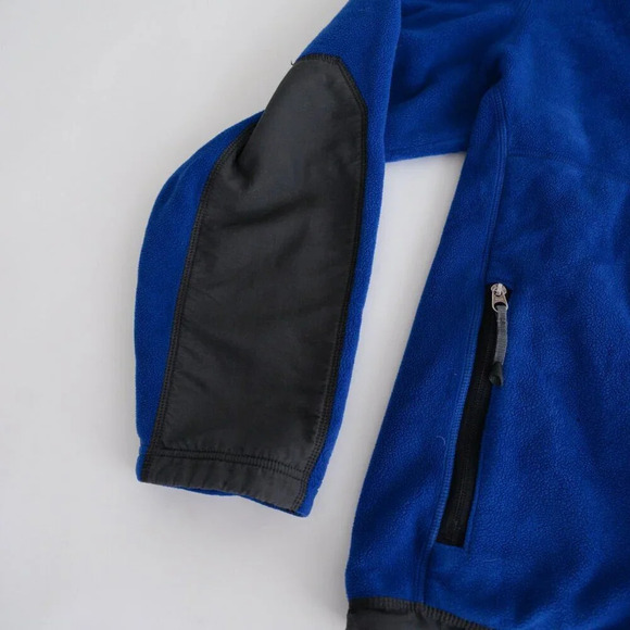 Eddie Bauer Blue And  Gray Fleece Zip Up Hiking Style Sweater Size Small - Picture 8 of 11